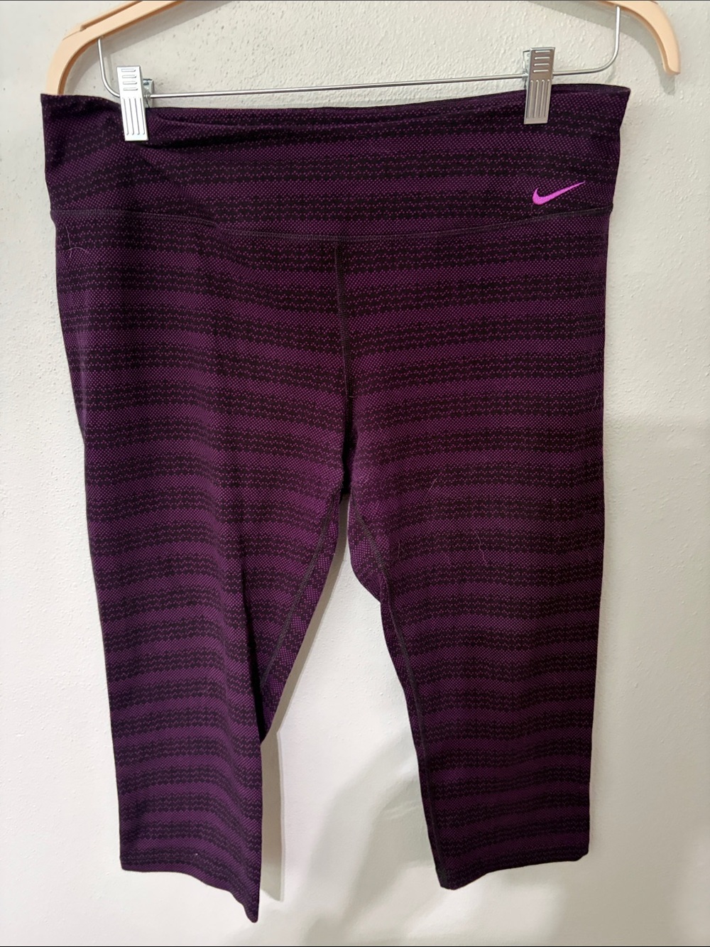 Nike Purple and Pink Dotted Performance Top